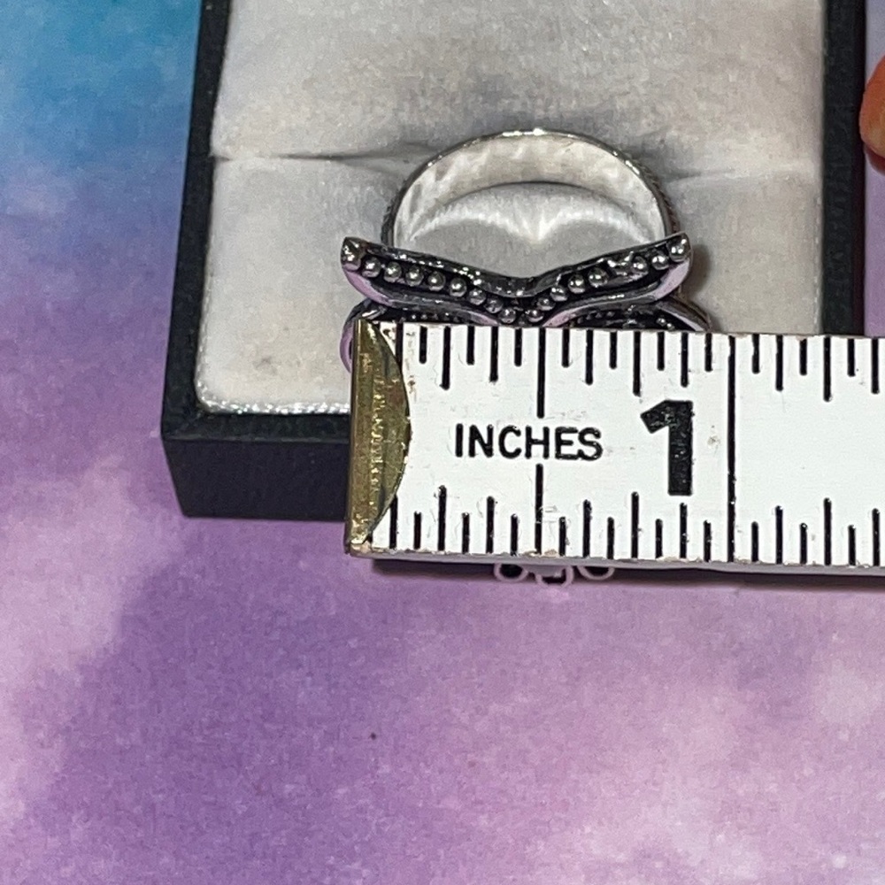 Moonstone Owl Ring - image 7